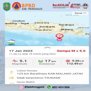 GEMPA BUMI, 17 Januari 2023