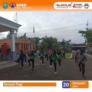 Senam Pagi BPBD. Jumat, 20 Januari 2023