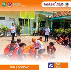 Rabu, 31 Mei 2023 BPBD Kabupaten Trenggalek ikut berpartisipasi dalam kegiatan MENING DEH (Makaryo Ning Desa, Desa Hebat) di Desa Dongko Kec. Dongko