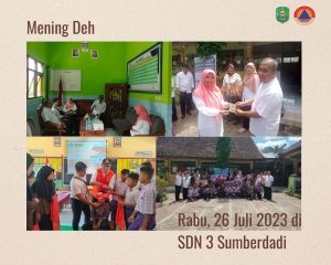 Rabu, 26 Juli 2023. Mening Deh (Makaryo Ning Desa Hebat) di Desa Sumberdadi Kec. Trenggalek