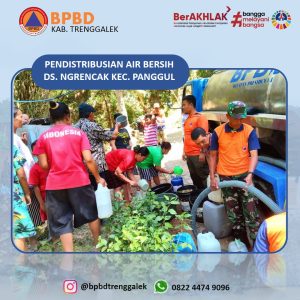Kamis, 10 Agustus 2023. Pendistribusian Air bersih di Ds. Ngrencak Kec. Panggul