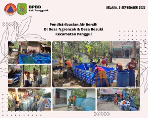 Selasa, 5 september 2023. Pendistribusian Air bersih di Desa Ngrencak Dan Desa Besuki Kecamatan Panggul
