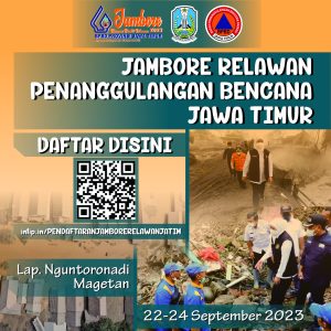 22-24 September 2023. Jambore Relawan Penanggulangan Bencana Jawa Timur.