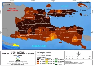 Rilis BMKG, Perkiraan Curah Hujan Bulan Oktober 2023.