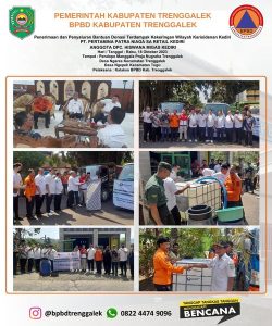 Rabu, 18 Oktober 2023. Penerimaan dan Penyaluran Bantuan Donasi Terdampak Kekeringan Wilayah Karisidenan Kediri oleh – PT. PERTAMINA PATRA NIAGA SA RETAIL KEDIRI – Anggota DPC . HISMAWA MIGAS KEDIRI