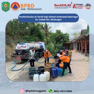 Minggu, 5 November 2023. Pendistribusian air bersih di Ds. Srabah Kec. Bendungan