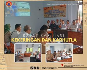 Rabu, 13 Desember 2023. Rapat Evaluasi Kekeringan dan Karhutla