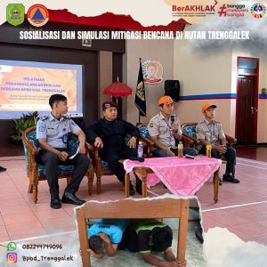 Selasa 16 Januari 2024 BPBD Trenggalek mengadakan Sosialisasi dan Mitigasi Bencana di klinik Rutan Trenggalek