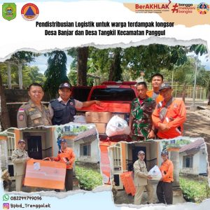 Selasa, 23 Januari 2024. Distribusi Bantuan Logistik di Desa Tangkil dan Desa Banjar Kec. Panggul