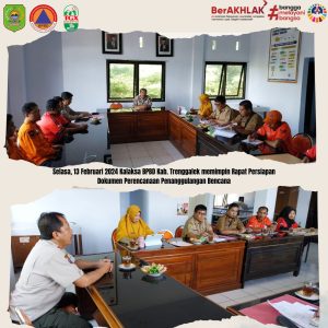 Selasa, 13 Februari 2024 Kalaksa BPBD Rapat dengan Kabag Hukum dan Kabag Pemerintahan