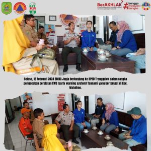 Selasa, 13 Februari 2024 BMKG Jogja berkunjung ke BPBD Trenggalek