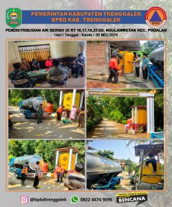 Kami, 30 Mei 2024. Pendistribusian Air bersih di Ds Ngulanwetan Kec. Pogalan