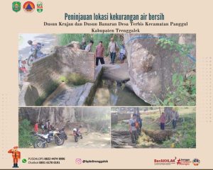 Kamis, 18 Juli 2024 Bertempat di Kecamatan Panggul BPBD (Badan Penanggulangan Bencana Daerah ) Kab. Trenggalek meninjau lokasi daerah yang terdampak kekeringan/kekurangan air bersih
