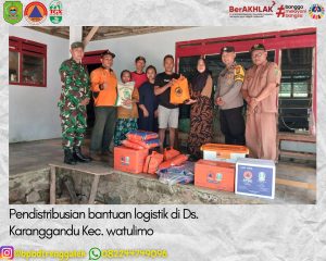 Selasa, 27 Agustus 2024 BPBD Kabupaten Trenggalek melaksanakkan pendistribusian bantuan logistik ke Ds. Karanggandu Kec. Watulimo