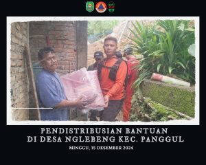 Sabtu, 14 Desember 2024, BPBD Kabupaten Trenggalek bergerak cepat menyalurkan bantuan
