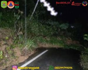 Kamis, 02 Januari 2025. Terjadi longsor tinggi 5 m lebar 7 m di Ds. Sidomulyo Kec. Pule menutup jalan Ds. Sidomulyo – Ds. Joho