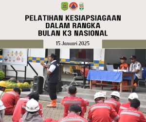 Dalam rangka memperingati bulan Kesehatan dan Keselamatan Kerja (K3) Nasioal tahun 2025, PT Brantas Abipraya Proyek Pembangunan Bendungan Bagong mengundang BPBD Kab. Trenggalek untuk memberikan sosialisasi bagi 160 karyawan dan karyawati, Rabu (15/01/2025)