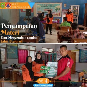 Rabu, 19 Februari 2025. BPBD Kab. Trenggalek melakukan sosialisasi di Sosialisasi SDN 3 Tasikmadu