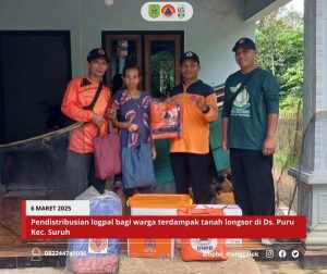 Kamis, 6 Maret 2025 BPBD Kabupaten Trenggalek melaksanakan pendistribusian logpal bagi keluarga Bpk. Samijan RT. 02 RW. 01 Dsn. Krajan Banaran Ds. Puru