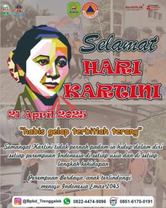 21 April 2025. Selamat Hari Kartini. Perempuan berdaya, anak terlindungi menuju Indonesia Emas 2045