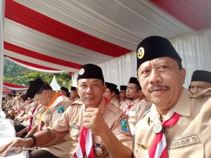 Jumat, 22 Agustus 2025 Kalaksa BPBD Kabupaten Trenggalek menghadiri apel besar peringatan Hari Pramuka ke-64 yang diselenggarakan oleh Kwartir Cabang Gerakan Pramuka Trenggalek