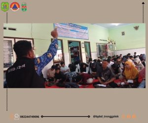 Rabu, 17 September 2025, BPBD Kabupaten Trenggalekmemberikan sosialisasi mitigasi bencana diPendidikan Kesetaraan Sanggar Kegiatan Belajar (SKB) Trenggalek