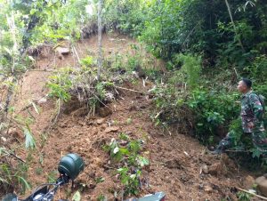 Jum’at, 2 Januari 2026. Terjadi tebing longsor di Desa Siki Kec. Dongko