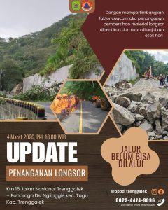 UPDATE PENANGANAN LONGSOR KM 16 JALAN NASIONAL TRENGGALEK-PONOROGO] 🚧 👷‍♂️