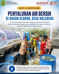 💧 BPBD Melakukan Penyaluran Air Bersih di Dusun Slorok, Desa Nglebeng Kec. Panggul Kab. Trenggalek