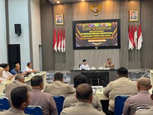 Rabu, 12 Agustus 2026, telah dilaksanakan Rapat Koordinasi dalam rangka antisipasi bencana kekeringan serta kebakaran hutan dan lahan (Karhutla) di wilayah Kabupaten Trenggalek